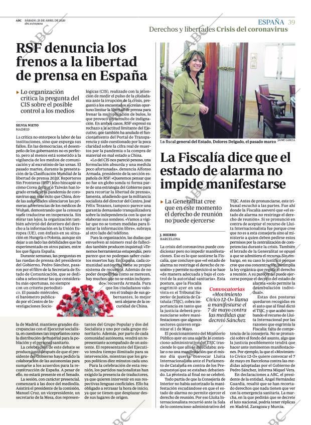 ABC CORDOBA 25-04-2020 página 39