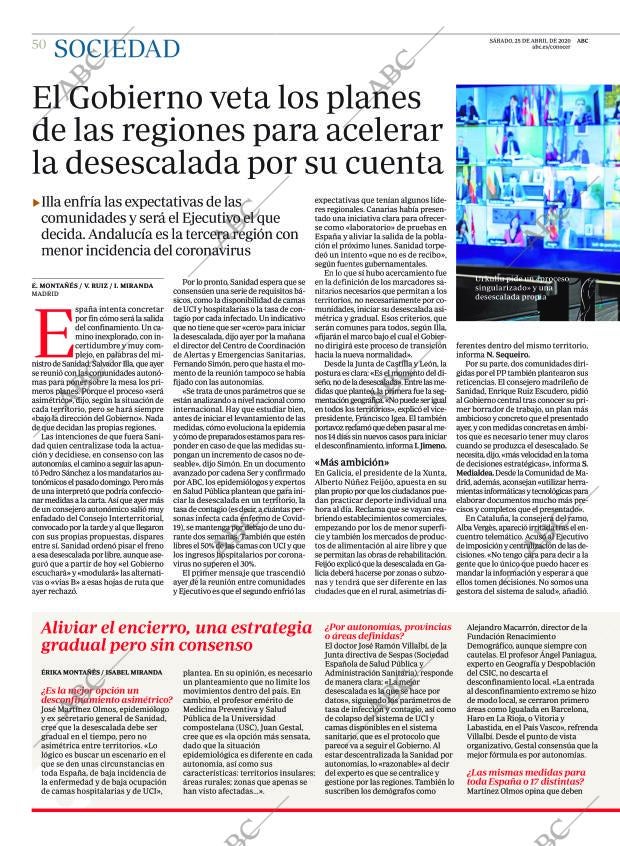 ABC CORDOBA 25-04-2020 página 50