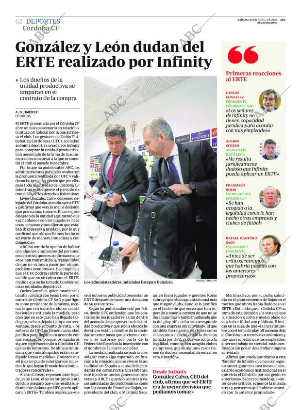 ABC CORDOBA 25-04-2020 página 62