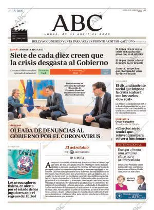 ABC MADRID 27-04-2020 página 2