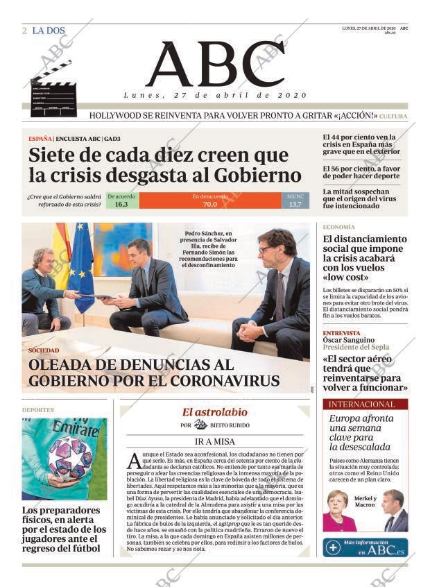 ABC MADRID 27-04-2020 página 2