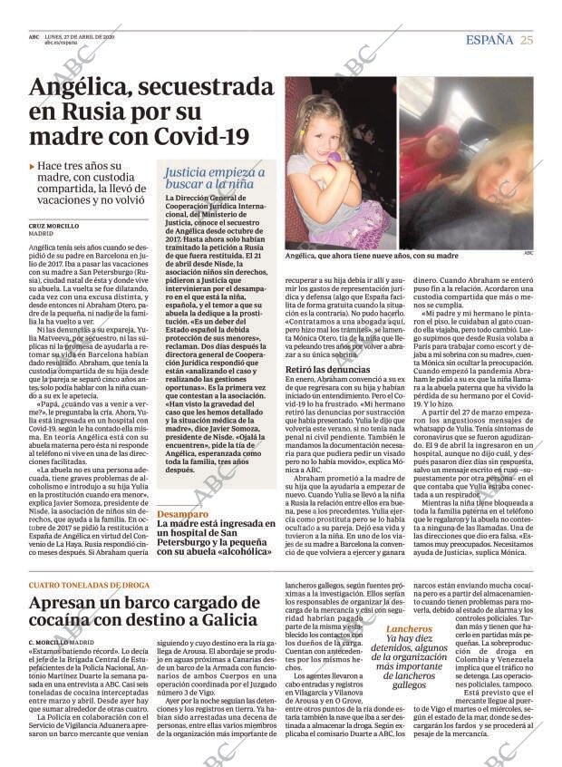 ABC MADRID 27-04-2020 página 25