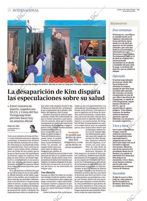 ABC MADRID 27-04-2020 página 30