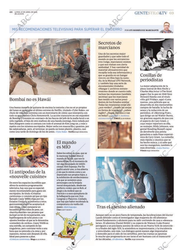 ABC MADRID 27-04-2020 página 69