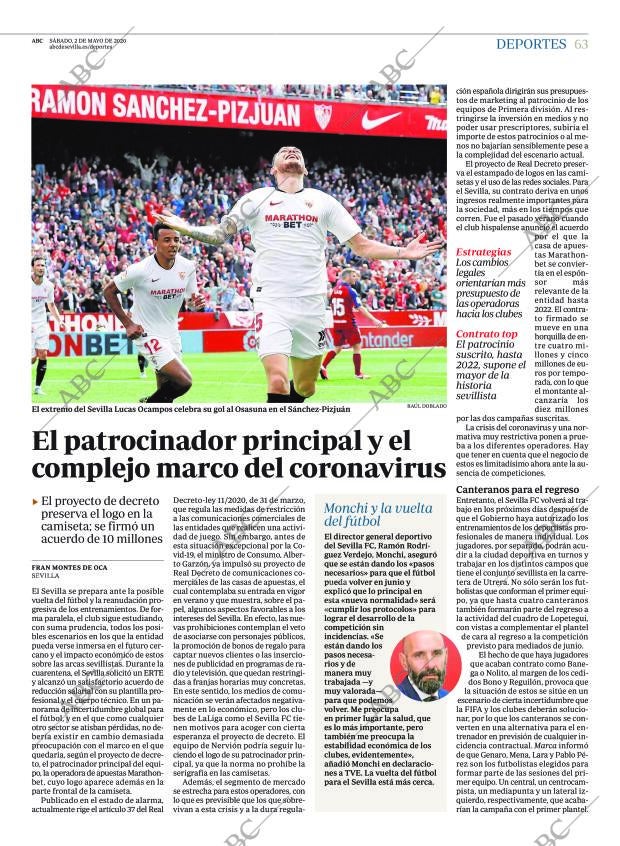 ABC SEVILLA 02-05-2020 página 63