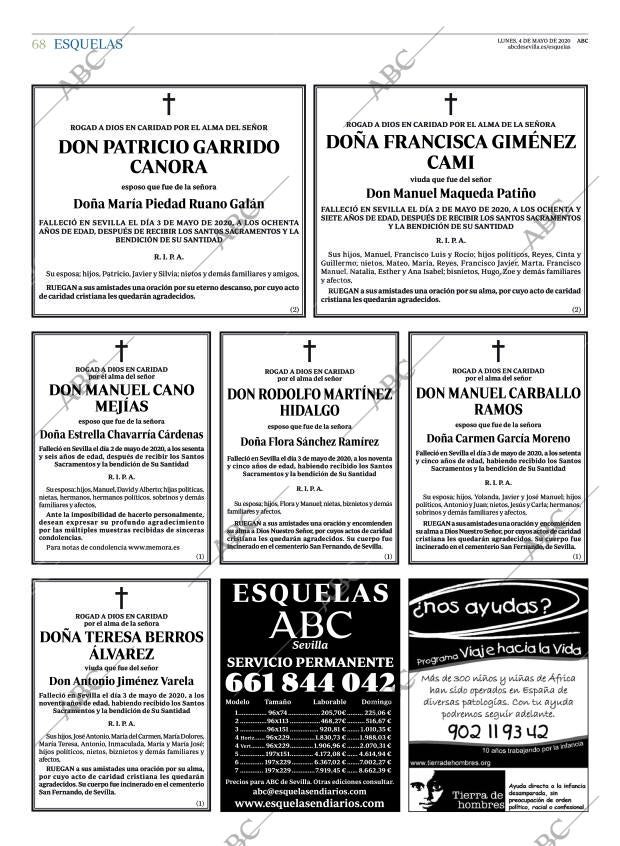 ABC SEVILLA 04-05-2020 página 68
