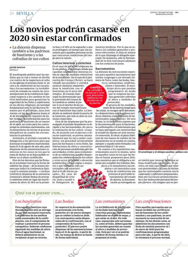 ABC SEVILLA 07-05-2020 página 20
