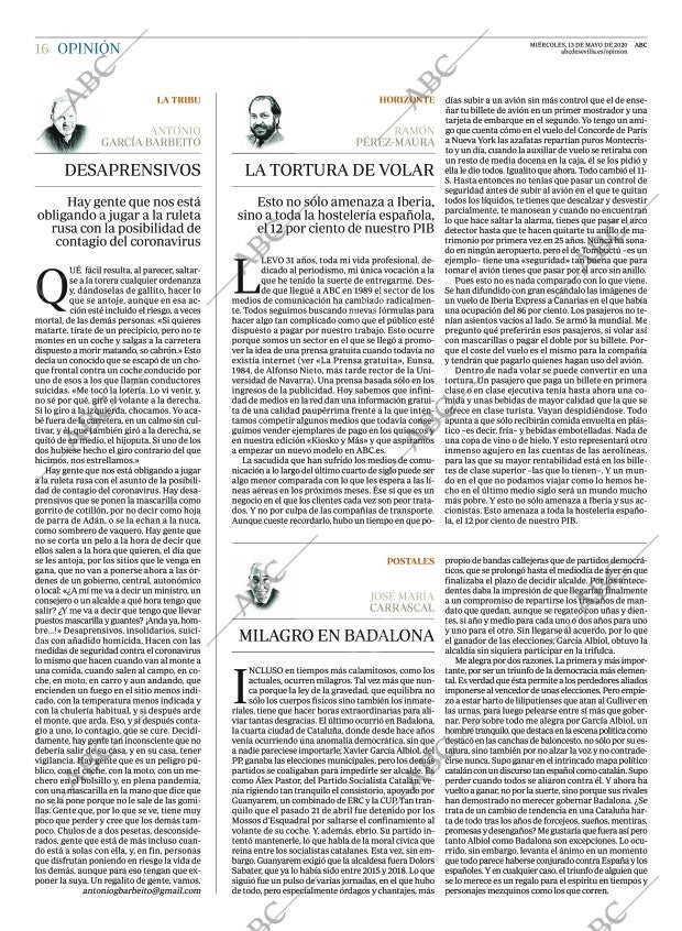 ABC SEVILLA 13-05-2020 página 16