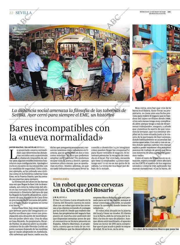 ABC SEVILLA 13-05-2020 página 22