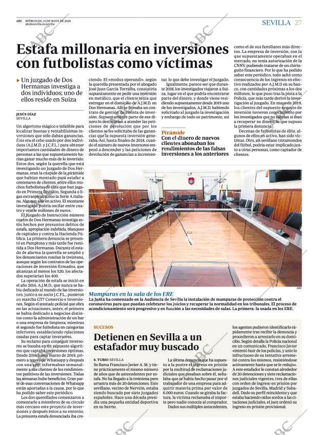ABC SEVILLA 13-05-2020 página 27