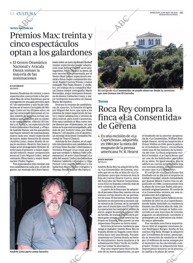 ABC SEVILLA 13-05-2020 página 64