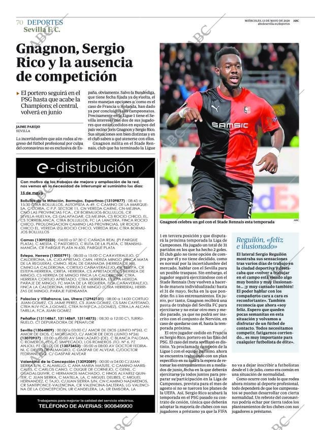 ABC SEVILLA 13-05-2020 página 70