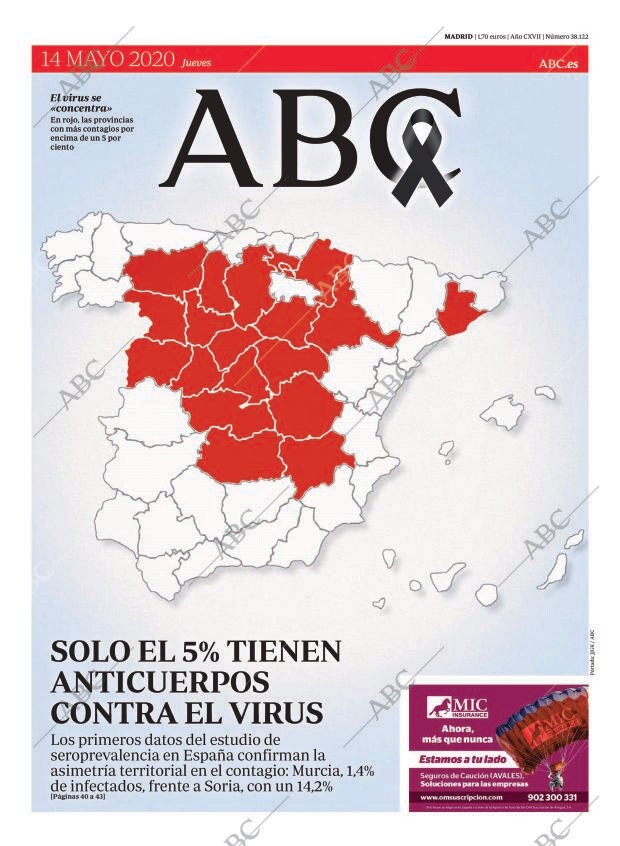 ABC MADRID 14-05-2020 página 1