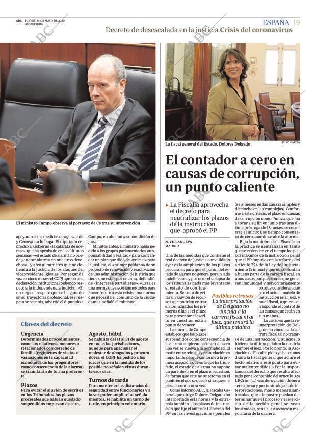 ABC MADRID 14-05-2020 página 19