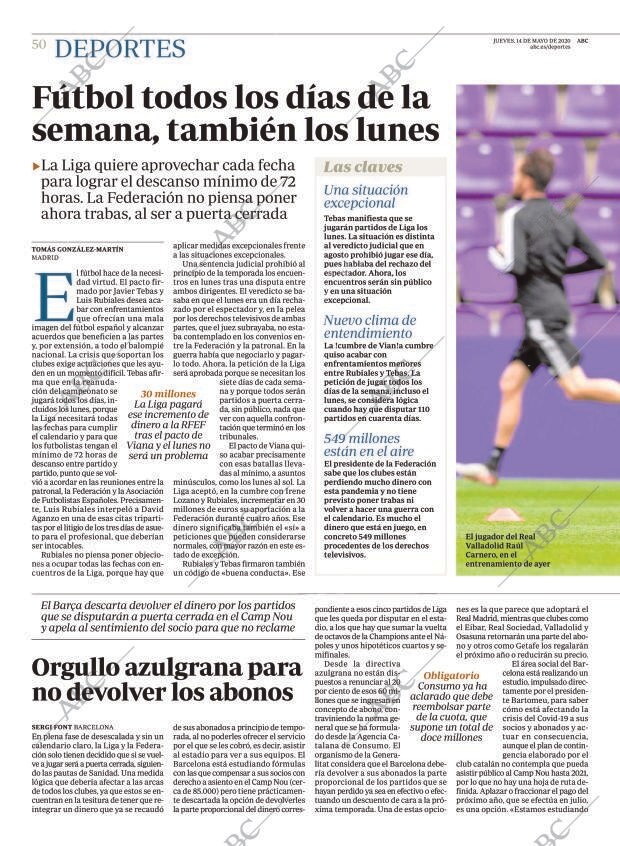 ABC MADRID 14-05-2020 página 50
