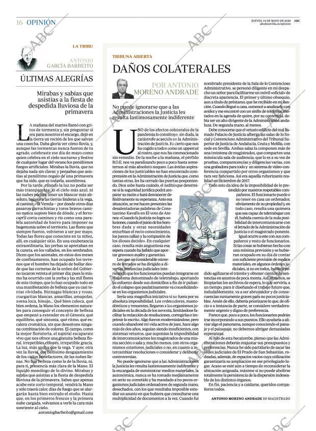 ABC SEVILLA 14-05-2020 página 16