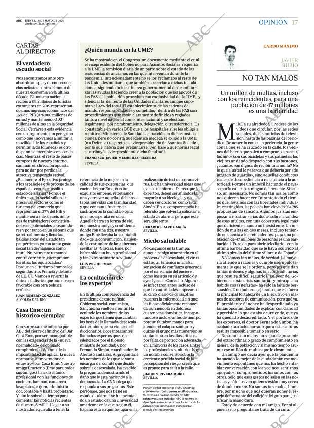 ABC SEVILLA 14-05-2020 página 17