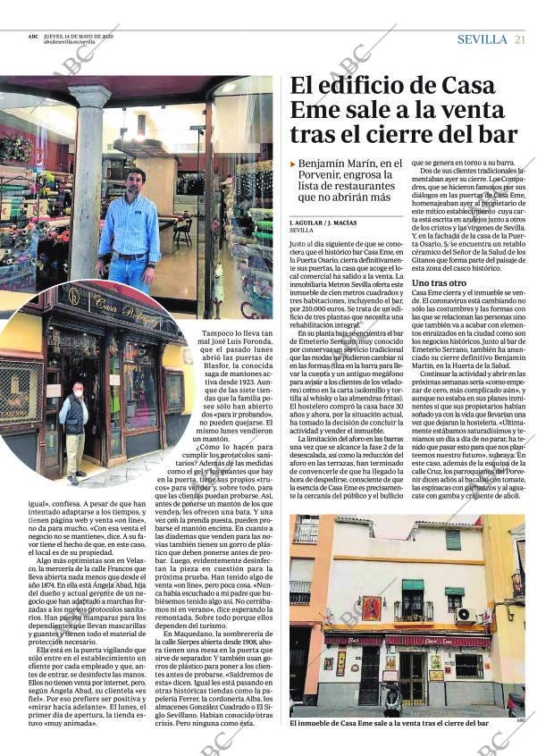 ABC SEVILLA 14-05-2020 página 21