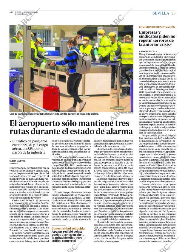 ABC SEVILLA 14-05-2020 página 23