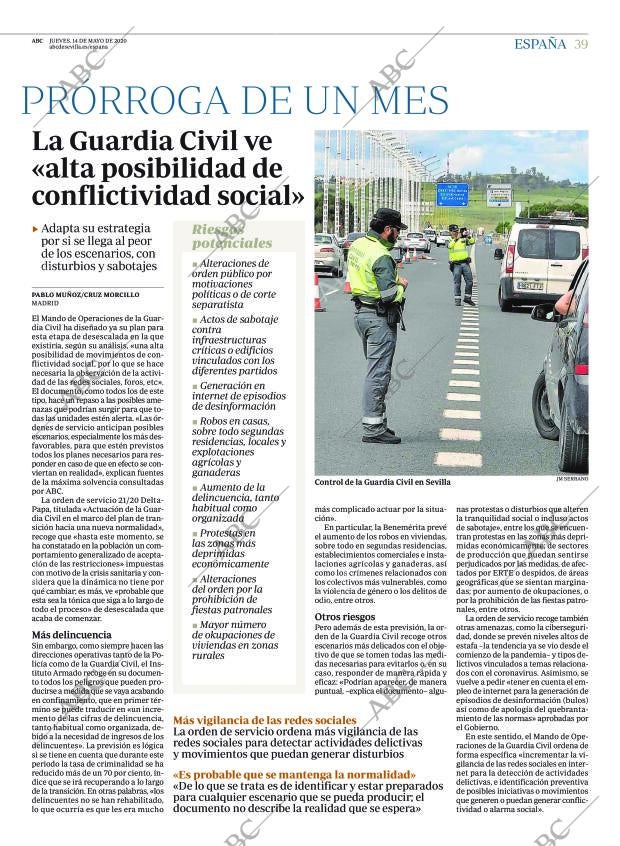 ABC SEVILLA 14-05-2020 página 39