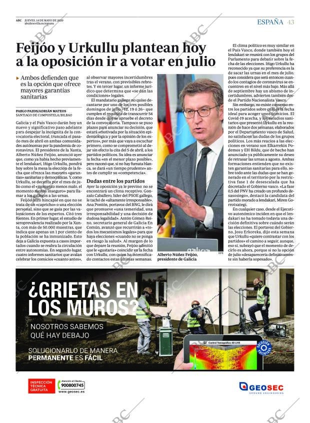 ABC SEVILLA 14-05-2020 página 43