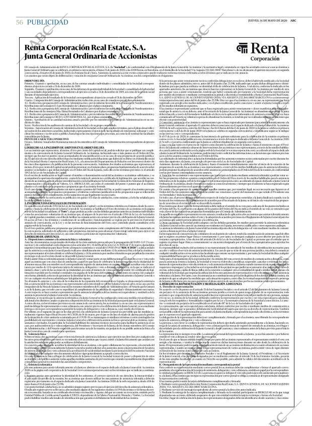 ABC SEVILLA 14-05-2020 página 56