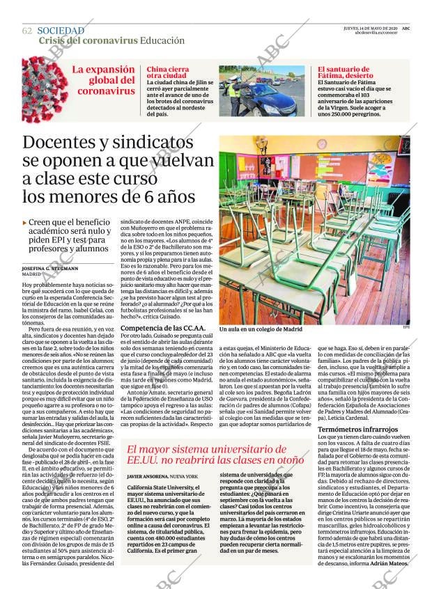 ABC SEVILLA 14-05-2020 página 62