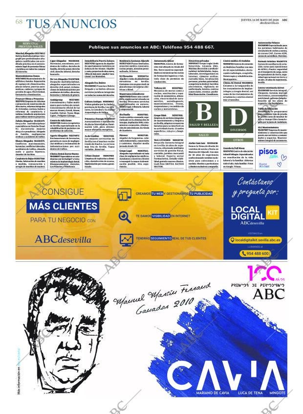 ABC SEVILLA 14-05-2020 página 68