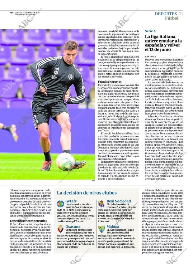 ABC SEVILLA 14-05-2020 página 71