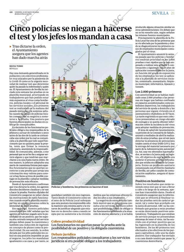 ABC SEVILLA 15-05-2020 página 21