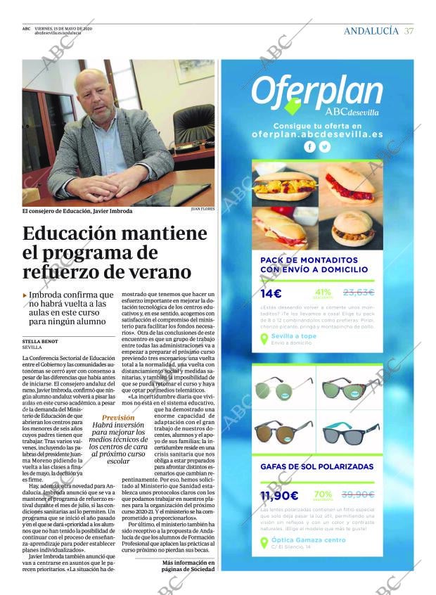 ABC SEVILLA 15-05-2020 página 37