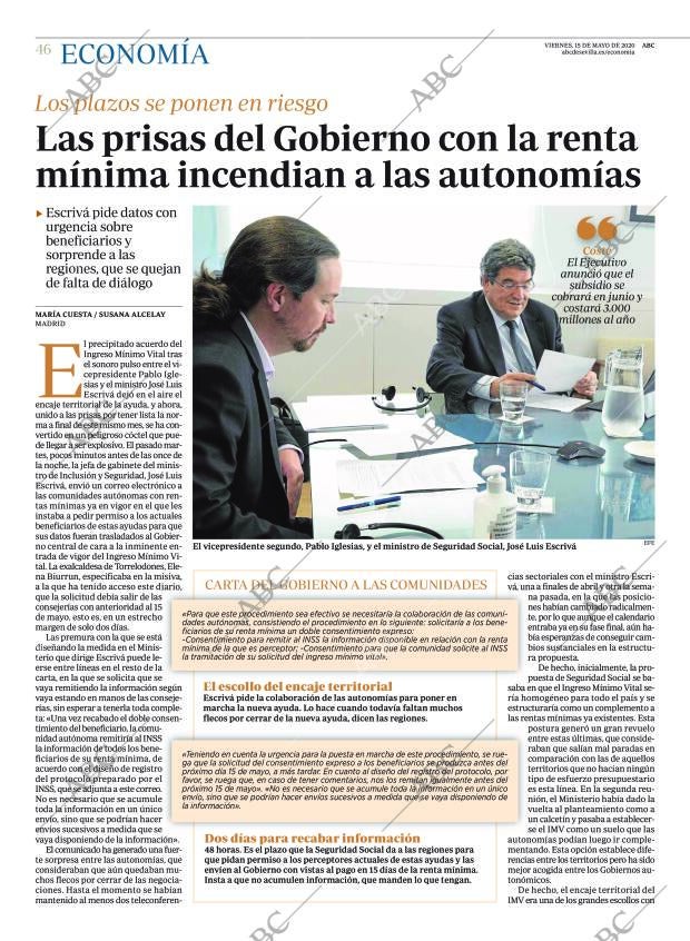 ABC SEVILLA 15-05-2020 página 46