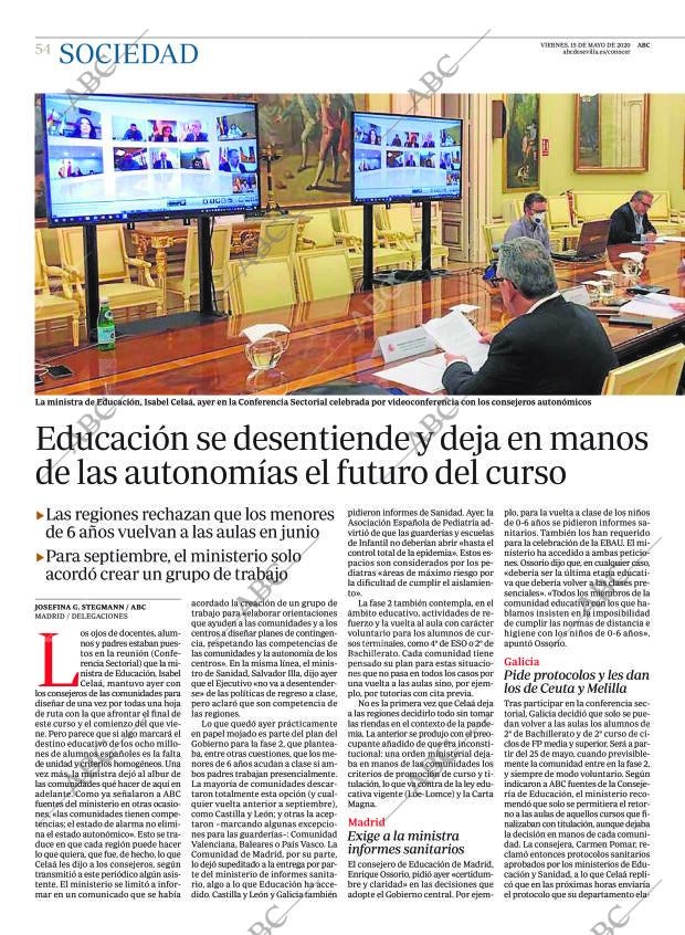 ABC SEVILLA 15-05-2020 página 54