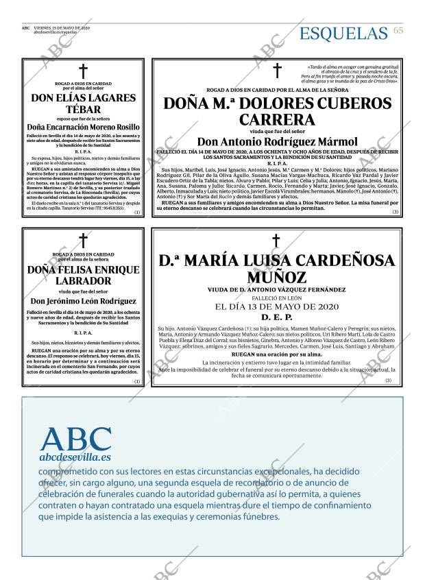 ABC SEVILLA 15-05-2020 página 65