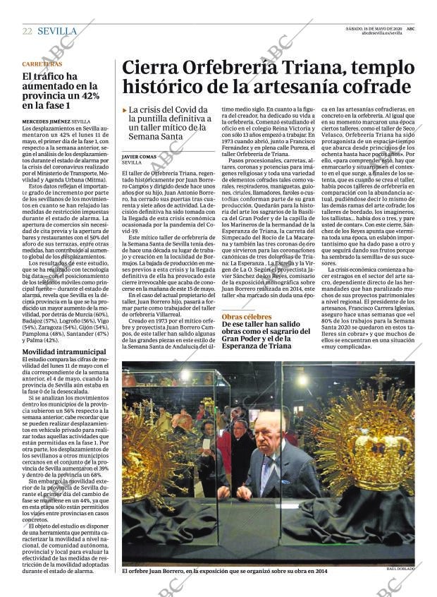 ABC SEVILLA 16-05-2020 página 22