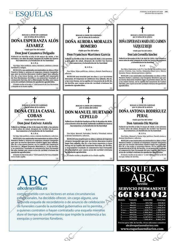 ABC SEVILLA 16-05-2020 página 62