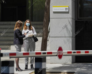 Dina Bousselham A la salida de la audiencia Nacional