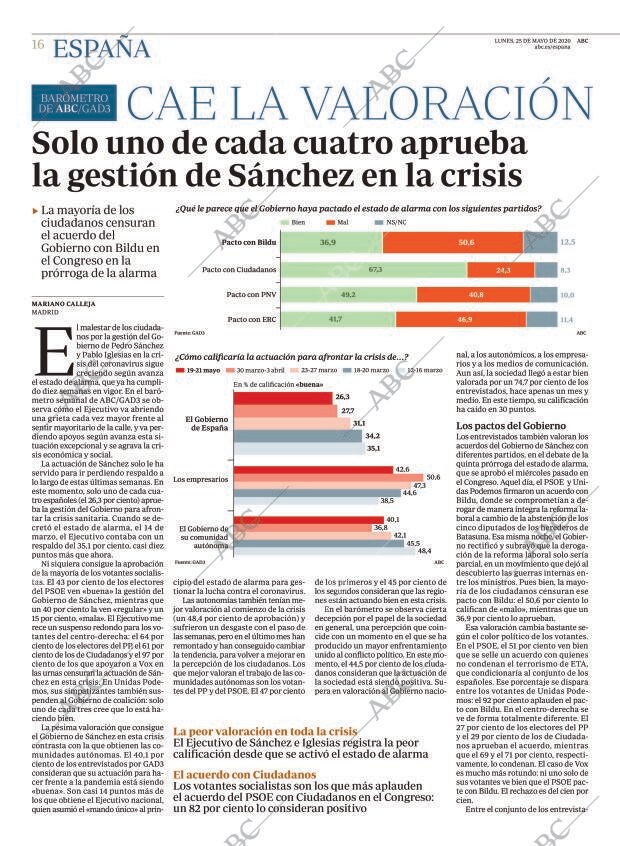 ABC MADRID 25-05-2020 página 16