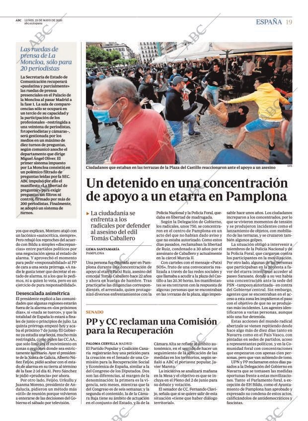 ABC MADRID 25-05-2020 página 19