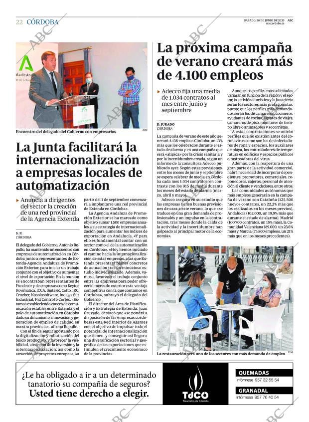 ABC CORDOBA 20-06-2020 página 22