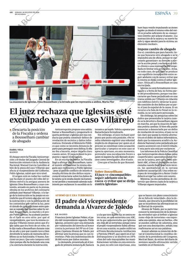 ABC CORDOBA 20-06-2020 página 39