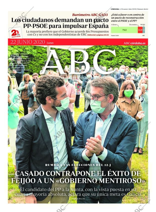 ABC CORDOBA 22-06-2020 página 1