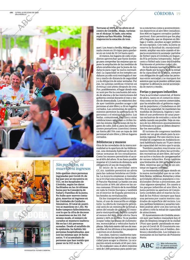 ABC CORDOBA 22-06-2020 página 19