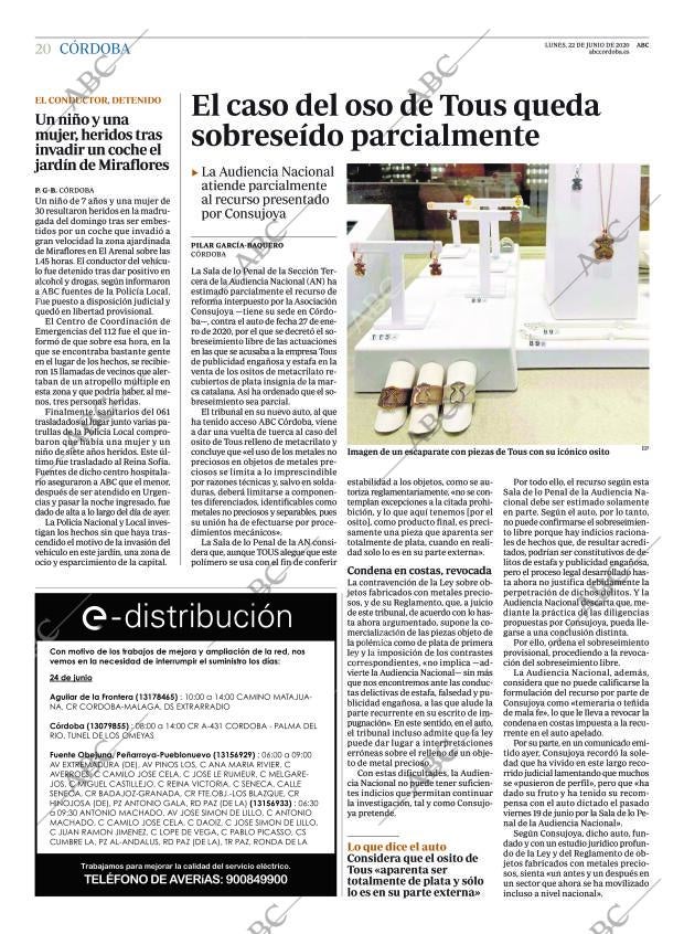 ABC CORDOBA 22-06-2020 página 20