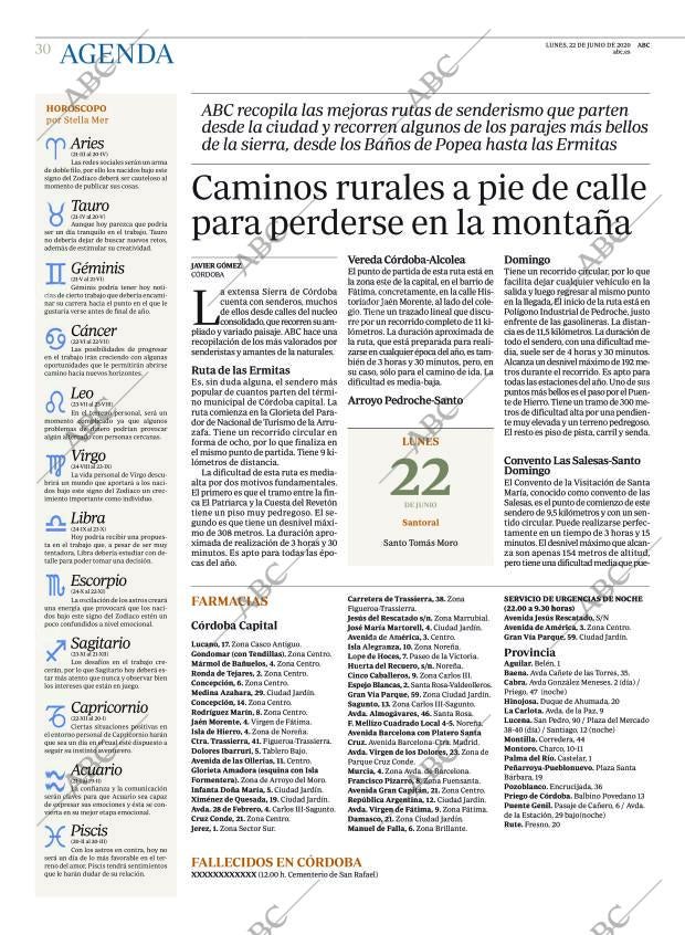 ABC CORDOBA 22-06-2020 página 30