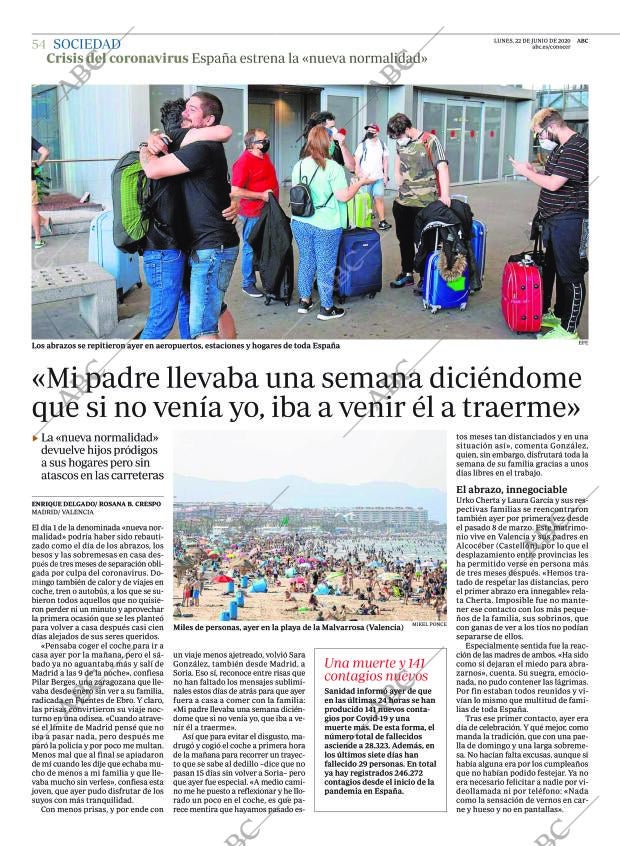 ABC CORDOBA 22-06-2020 página 54