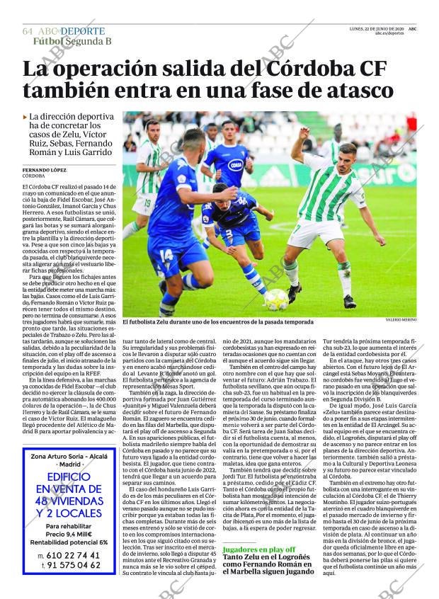 ABC CORDOBA 22-06-2020 página 64