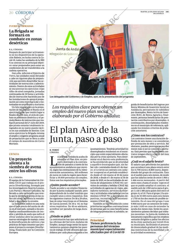 ABC CORDOBA 23-06-2020 página 20