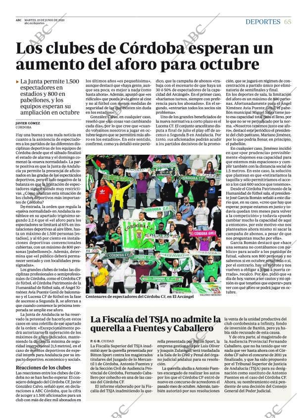 ABC CORDOBA 23-06-2020 página 65