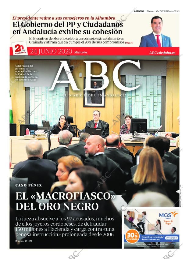 ABC CORDOBA 24-06-2020 página 1